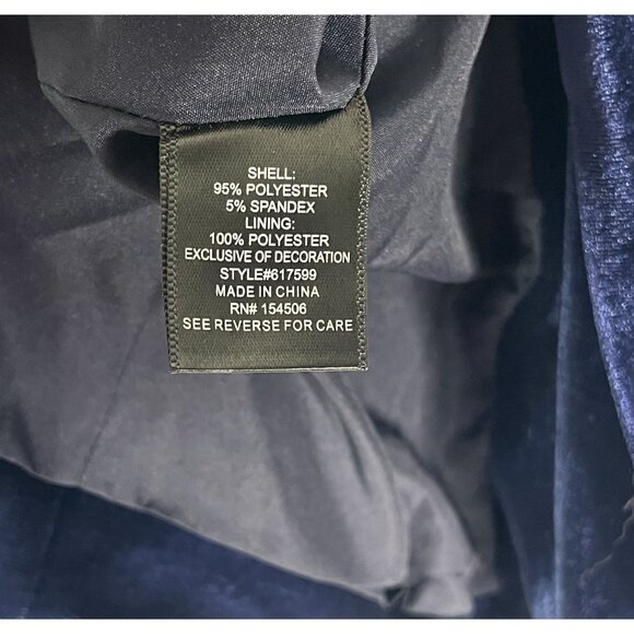 COLLEEN LOPEZ Women's Blue Floral Embroidered Velvet Blazer NWT Medium - Picture 3 of 6